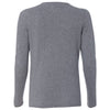 Weatherproof Women's Medium Grey Heather Cotton Cashmere V-Neck Sweater