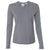 Weatherproof Women's Medium Grey Heather Cotton Cashmere V-Neck Sweater