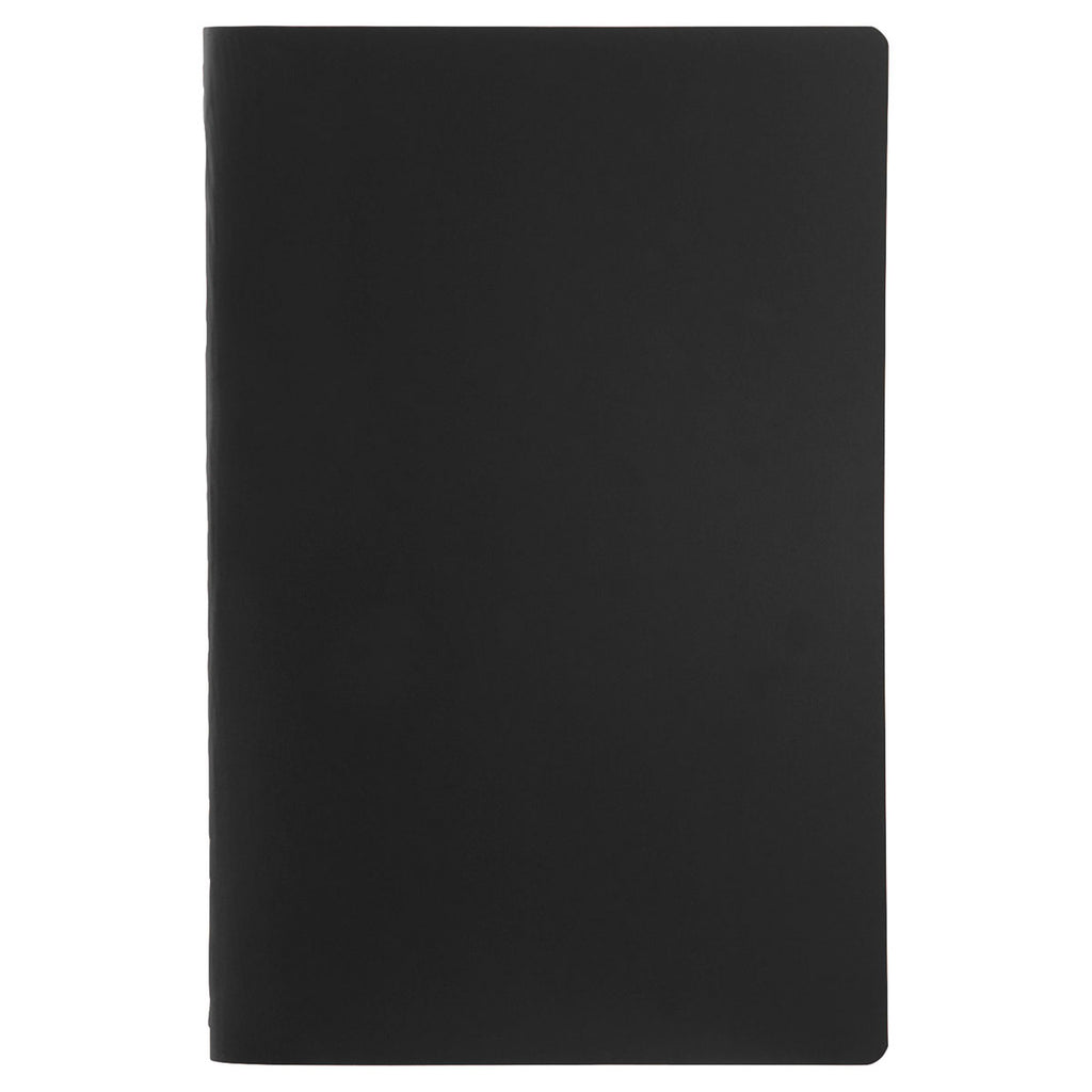 JournalBooks Black Solid Saddlestitch Bound Notebook