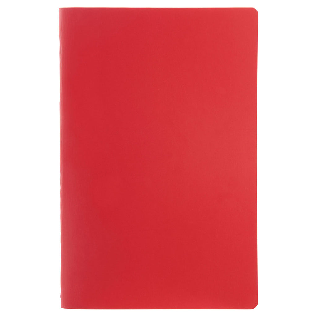 JournalBooks Red Solid Saddlestitch Bound Notebook