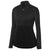 Augusta Women's Black Shadow Tonal Heather Quarter Zip Pullover