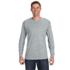 Jerzees Men's Athletic Heather 5.6 Oz Dri-Power Active Long-Sleeve T-Shirt