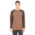 Bella + Canvas Men's Heather Brown/Brown Jersey Long-Sleeve Baseball T-Shirt