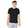 Bella + Canvas Unisex Solid Black Blend Jersey Short-Sleeve T-Shirt