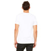 Bella + Canvas Unisex White Jersey Short-Sleeve V-Neck T-Shirt