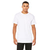 Bella + Canvas Men's White Long Body Urban T-Shirt