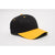 Pacific Headwear Black/Gold Velcro Adjustable Cotton Poly Cap