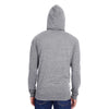 Threadfast Unisex Grey Triblend Full-Zip Light Hoodie