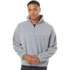 Burnside Men's Heather Grey Polar Fleece Quarter-Zip Pullover