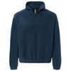 Burnside Men's Navy Polar Fleece Quarter-Zip Pullover