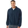 Burnside Men's Navy Polar Fleece Quarter-Zip Pullover