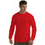 Antigua Men's Red Long Sleeve Crew Tee