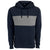 Vantage Men's Deep Navy Premium Cotton Blocked Fleece Pullover Hoodie