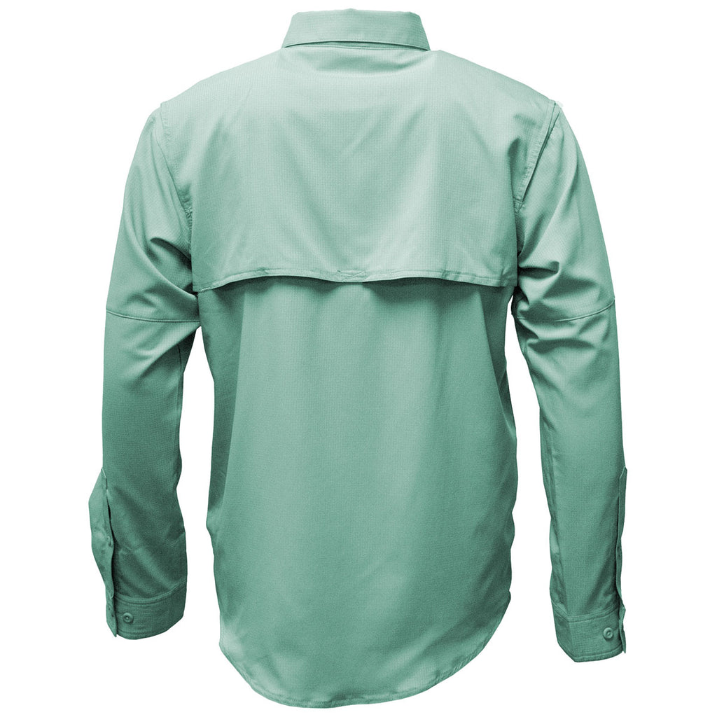 BAW Men's Sea Foam Long Sleve Fishing Shirt