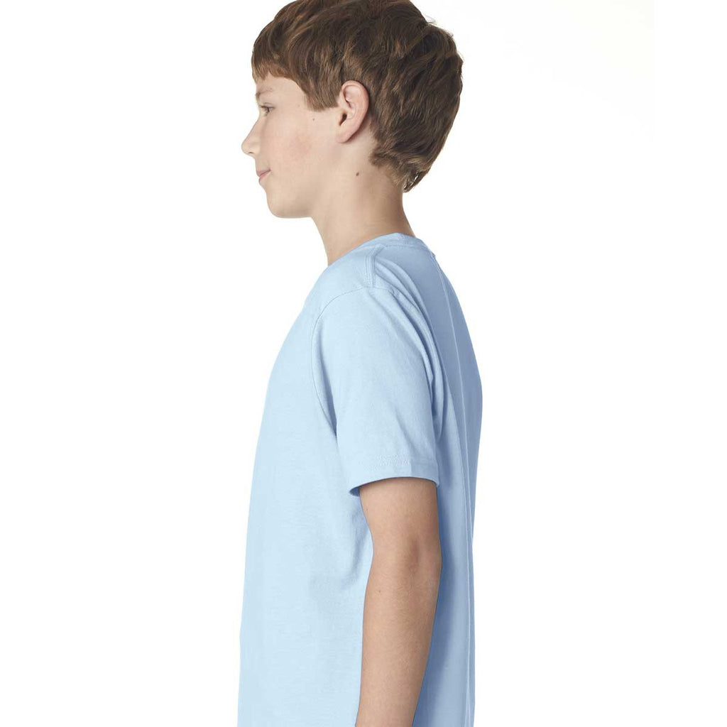 Next Level Boy's Light Blue Premium Short-Sleeve Crew Tee