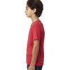 Next Level Boy's Red CVC Crew Tee