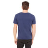 Bella + Canvas Men's Navy Jersey Wide Neck T-Shirt