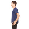 Bella + Canvas Men's Navy Jersey Wide Neck T-Shirt