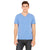 Bella + Canvas Unisex Blue Triblend Short-Sleeve V-Neck T-Shirt