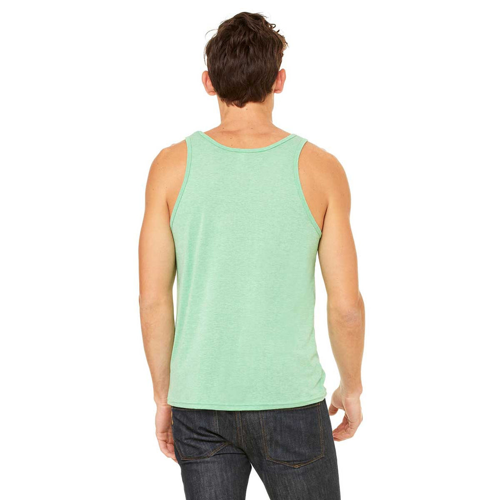 Bella + Canvas Unisex Green Triblend Jersey Tank