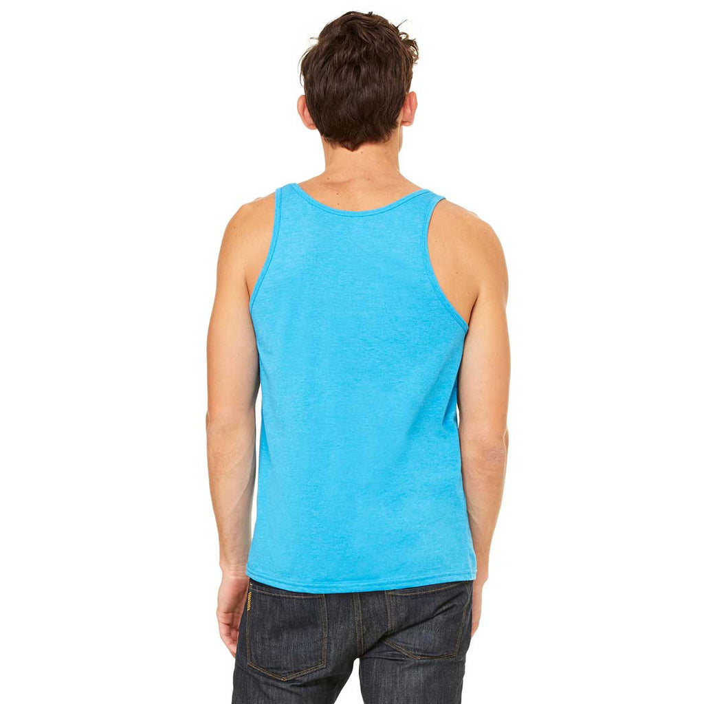 Bella + Canvas Unisex Neon Blue Jersey Tank