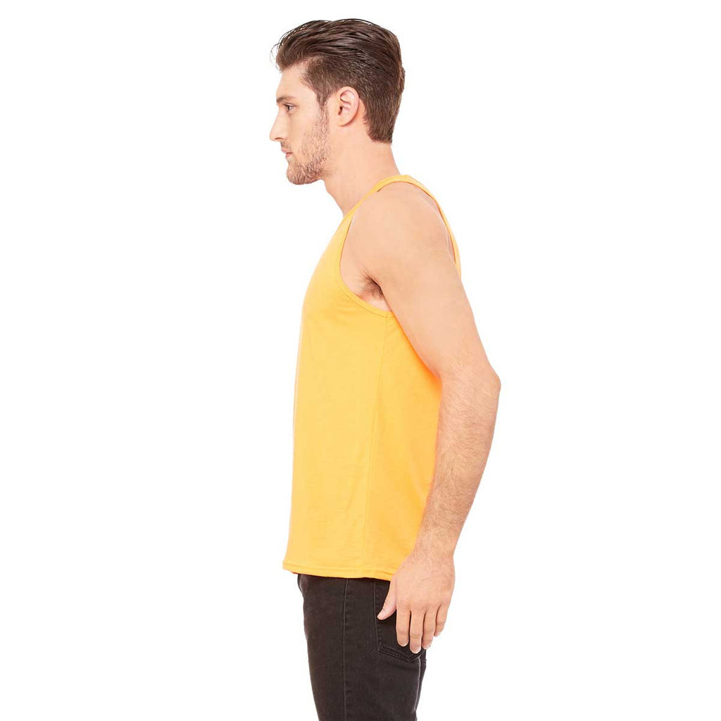 Bella + Canvas Unisex Neon Orange Jersey Tank