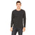 Bella + Canvas Men's Charcoal-Black Triblend Jersey Long-Sleeve T-Shirt