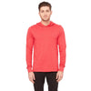 Bella + Canvas Unisex Heather Red Jersey Long-Sleeve Hoodie