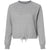 LAT Women's Heather Relaxed 3-End Boxy Fleece Crewneck Sweatshirt