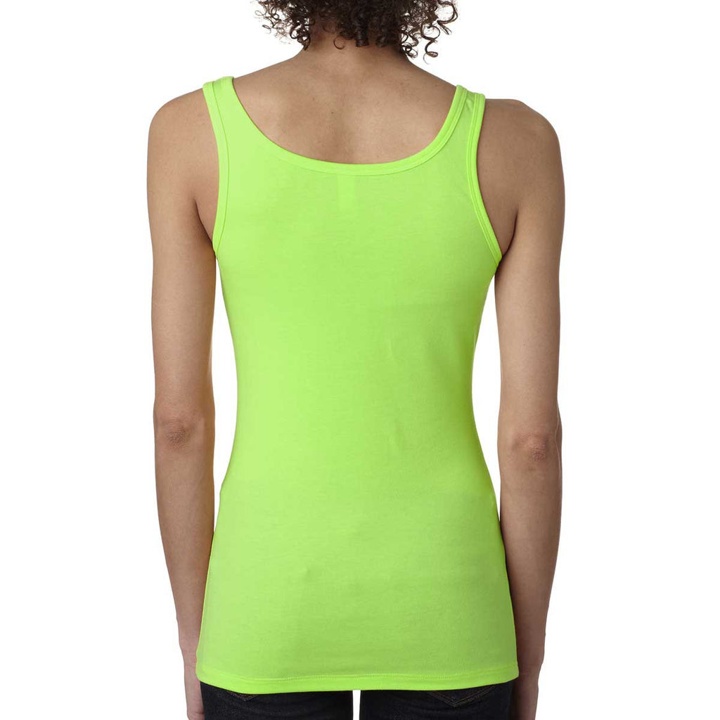 Next Level Women's Neon Green Jersey Tank Top