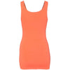 Next Level Women's Neon Heather Orange Jersey Tank Top