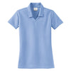 Nike Women's Light Blue Dri-FIT Short Sleeve Micro Pique Polo