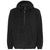 Burnside Men's Black Polar Fleece Quarter-Zip Hooded Pullover