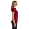 LAT Women's Garnet Junior Fit Fine Jersey T-Shirt