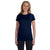 LAT Women's Navy Junior Fit Fine Jersey T-Shirt