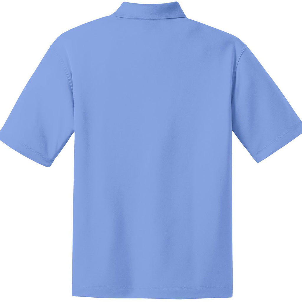 Nike Men's Light Blue Dri-FIT Short Sleeve Micro Pique Polo