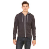 Bella + Canvas Unisex Dark Grey Heather Full-Zip Hoodie