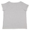 LAT Women's Heather/White Curvy Soccer Ringer Premium T-Shirt