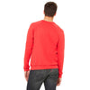 Bella + Canvas Unisex Red Crew Neck Sweatshirt