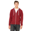 Bella + Canvas Unisex Cardinal Triblend Sponge Fleece Full-Zip Hoodie