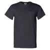 Fruit of the Loom Men's Black HD Cotton T-Shirt with a Pocket