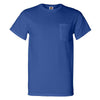 Fruit of the Loom Men's Royal HD Cotton T-Shirt with a Pocket