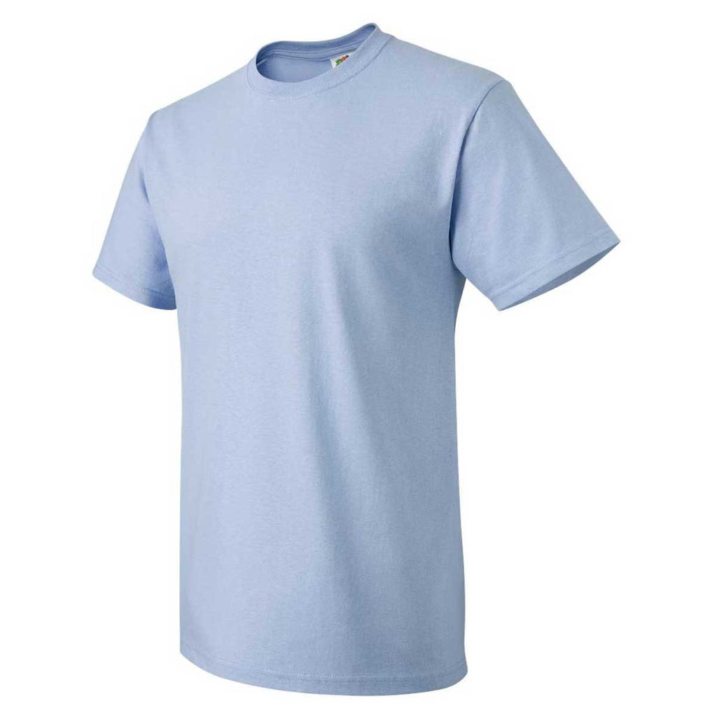 Fruit of the Loom Men's Light Blue HD Cotton Short Sleeve T-Shirt