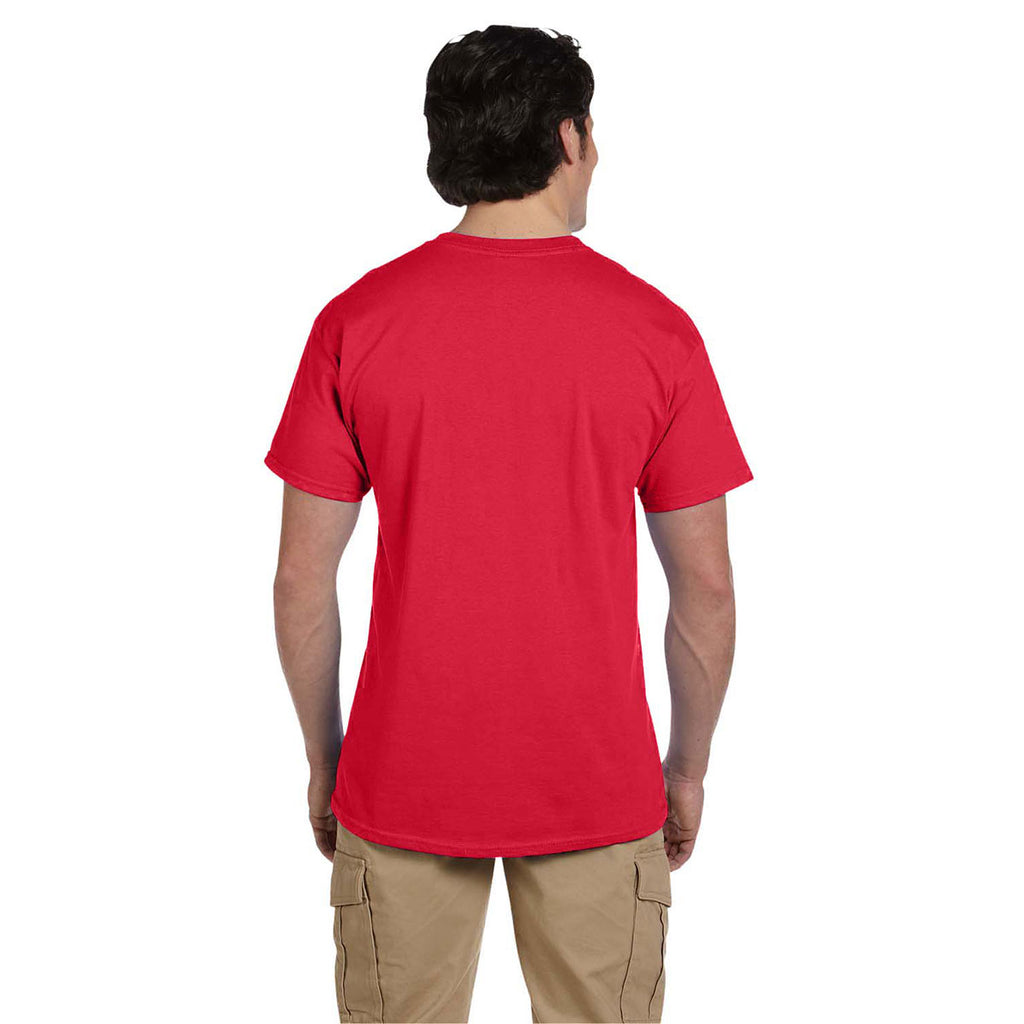 Fruit of the Loom Men's Fiery Red 5 oz. HD Cotton T-Shirt