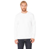 Bella + Canvas Unisex White Drop Shoulder Fleece Sweatshirt