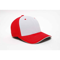 Pacific Headwear Red/Silver Universal M2 Contrast Performance Cap