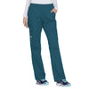 Cherokee Women's Caribbean Blue Workwear Premium Core Stretch Mid-Rise Pull-On Cargo Pant