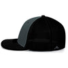 Pacific Headwear Graphite/Black/Black Universal Fitted Trucker Mesh Cap