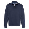 Tommy Hilfiger Men's Navy Blazer Heather Bill Quarter-Zip Pullover Sweatshirt