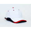 Pacific Headwear White/Red Lite Series Adjustable Active Cap